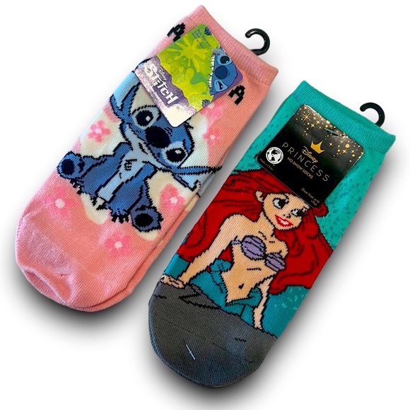 Disney Accessories Disney Sock Bundle The Little Mermaid Ariel Lilo